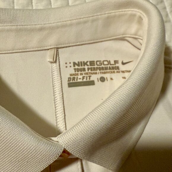 TWO Nike Women's Tour Performance Dri-Fit Sleeveless Golf Shirts, Black & White - Picture 9 of 9